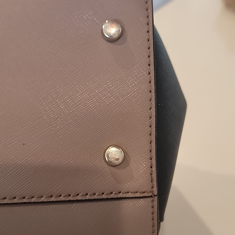 Kate Spade Black and Purple New York Colorblock Leather Satchel - Picture 13 of 13